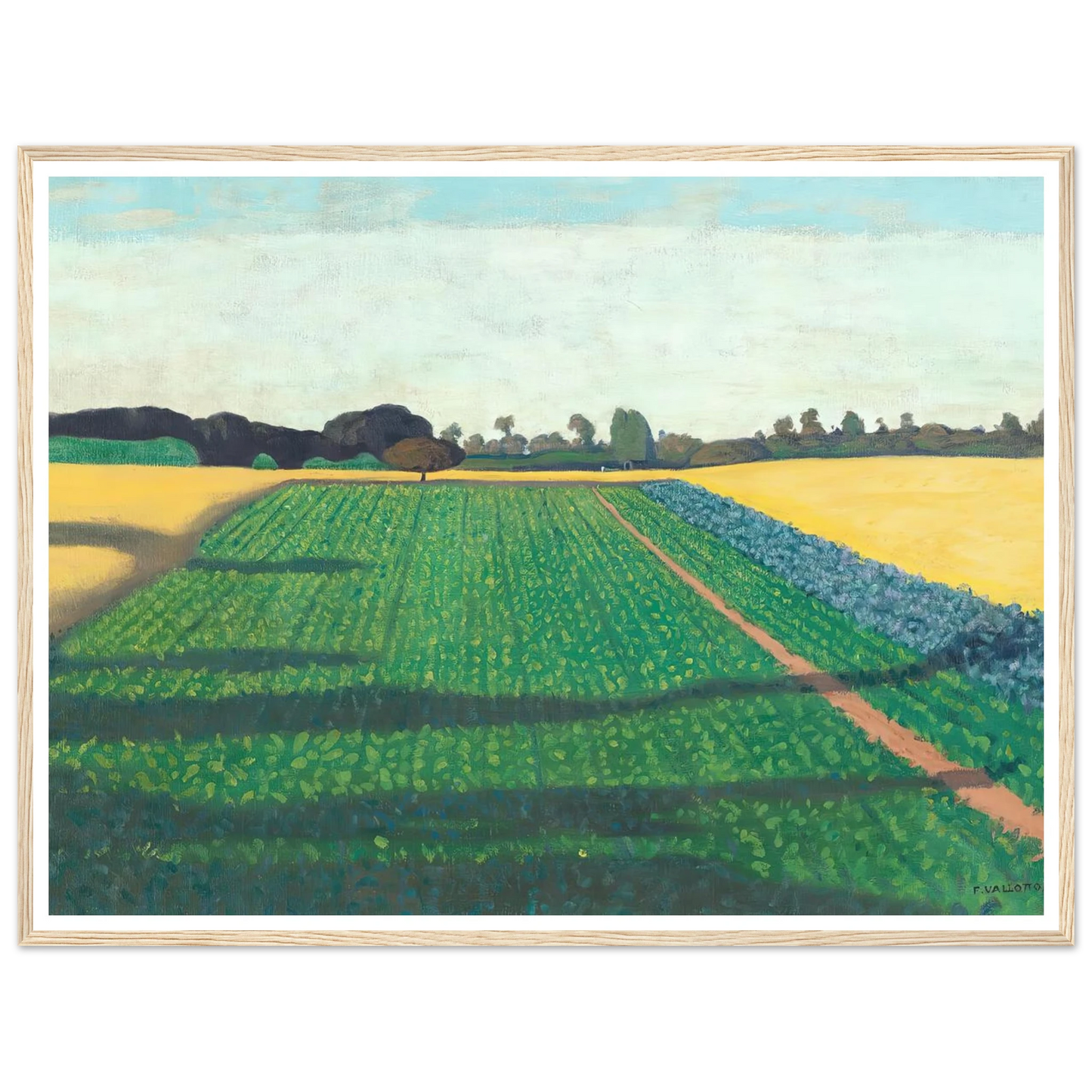 The Fields, Plateau Of Red Cross (1914) Art Print | Felix Vallotton-Quipham Collections