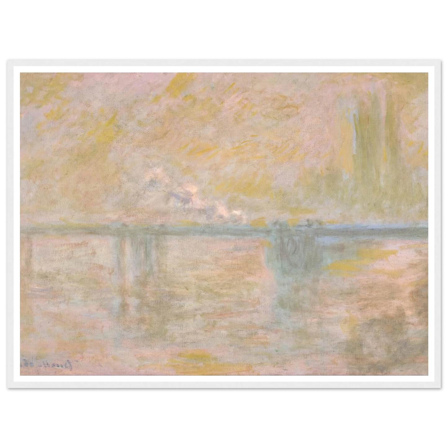 Charing-Cross Bridge in London (circa 1902) Art Print | Claude Monet-Quipham Collections