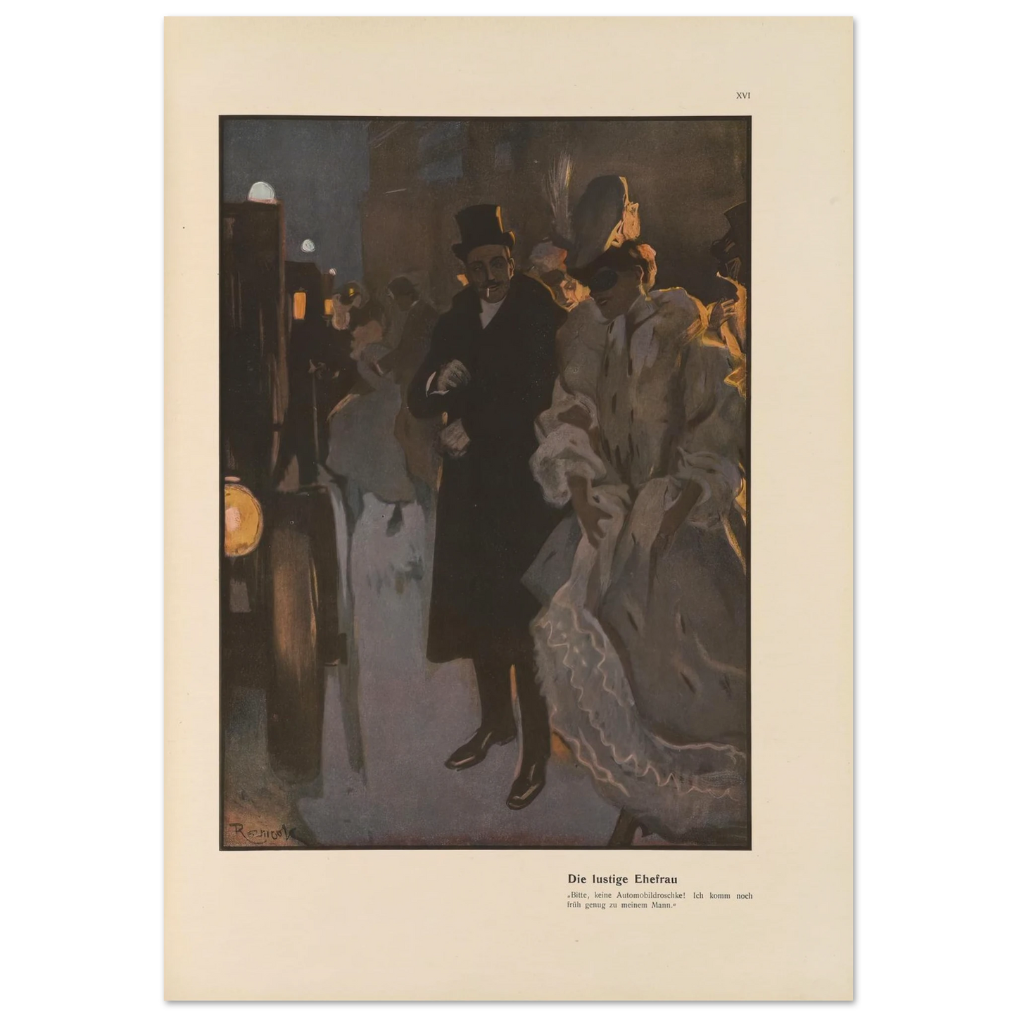 Die lustige Ehefrau (1908) Art Print | Ferdinand Freiherr von Reznicek-Quipham Collections