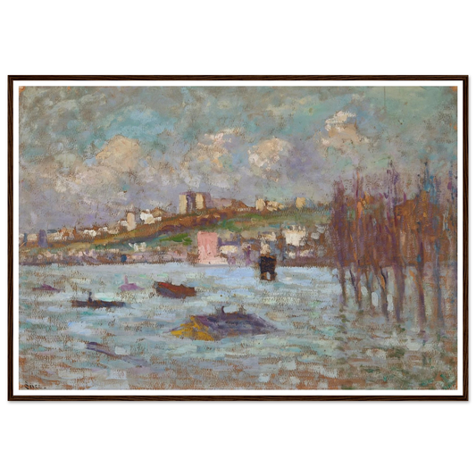 Les inondations (1910) Art Print | Maximilien Luce-Quipham Collections
