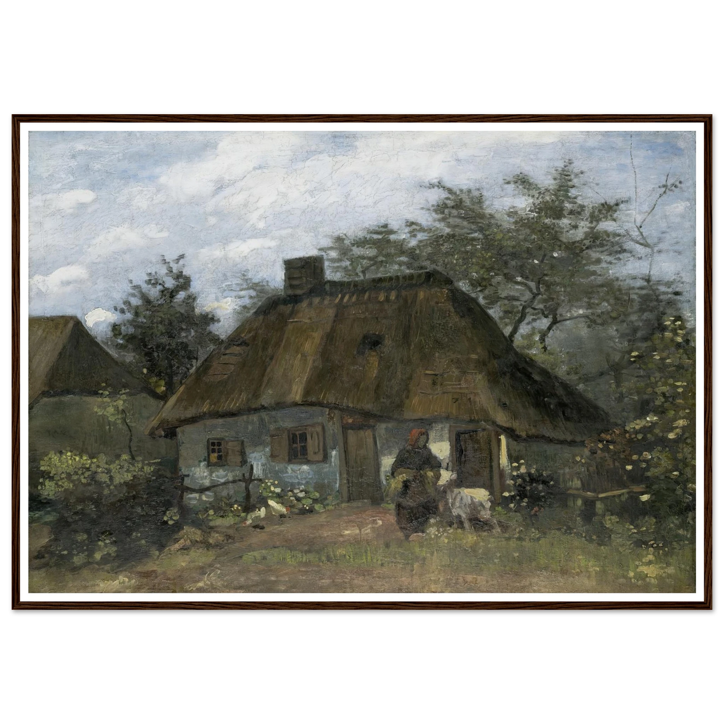 Farmhouse in Nuenen (1885) Art Print | Vincent van Gogh-Quipham Collections