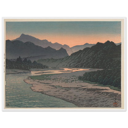 Chichibu Minano no yu (Evening at Minano, Chichibu) (1946) Art Print | Kawase Hasui-Quipham Collections