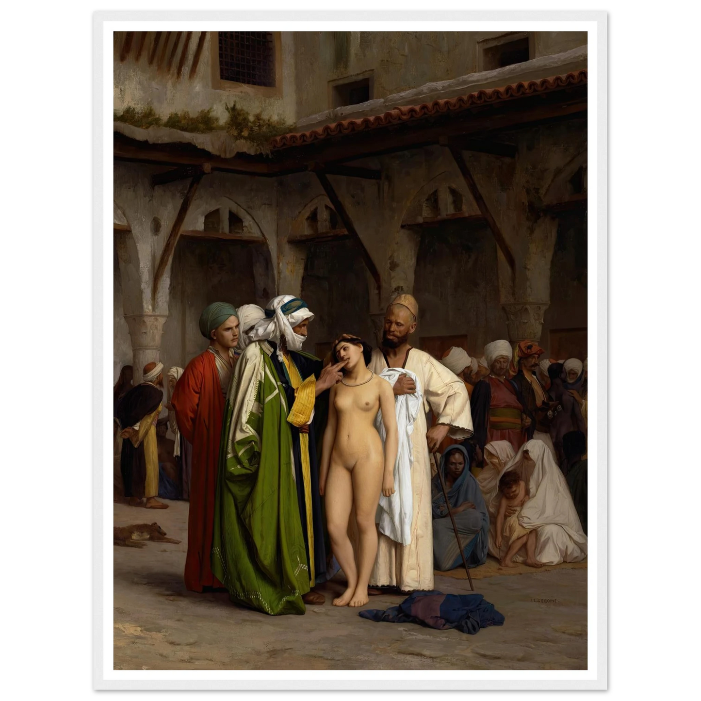 The Slave Market (circa 1866) Art Print | Jean Leon Gerome-Quipham Collections