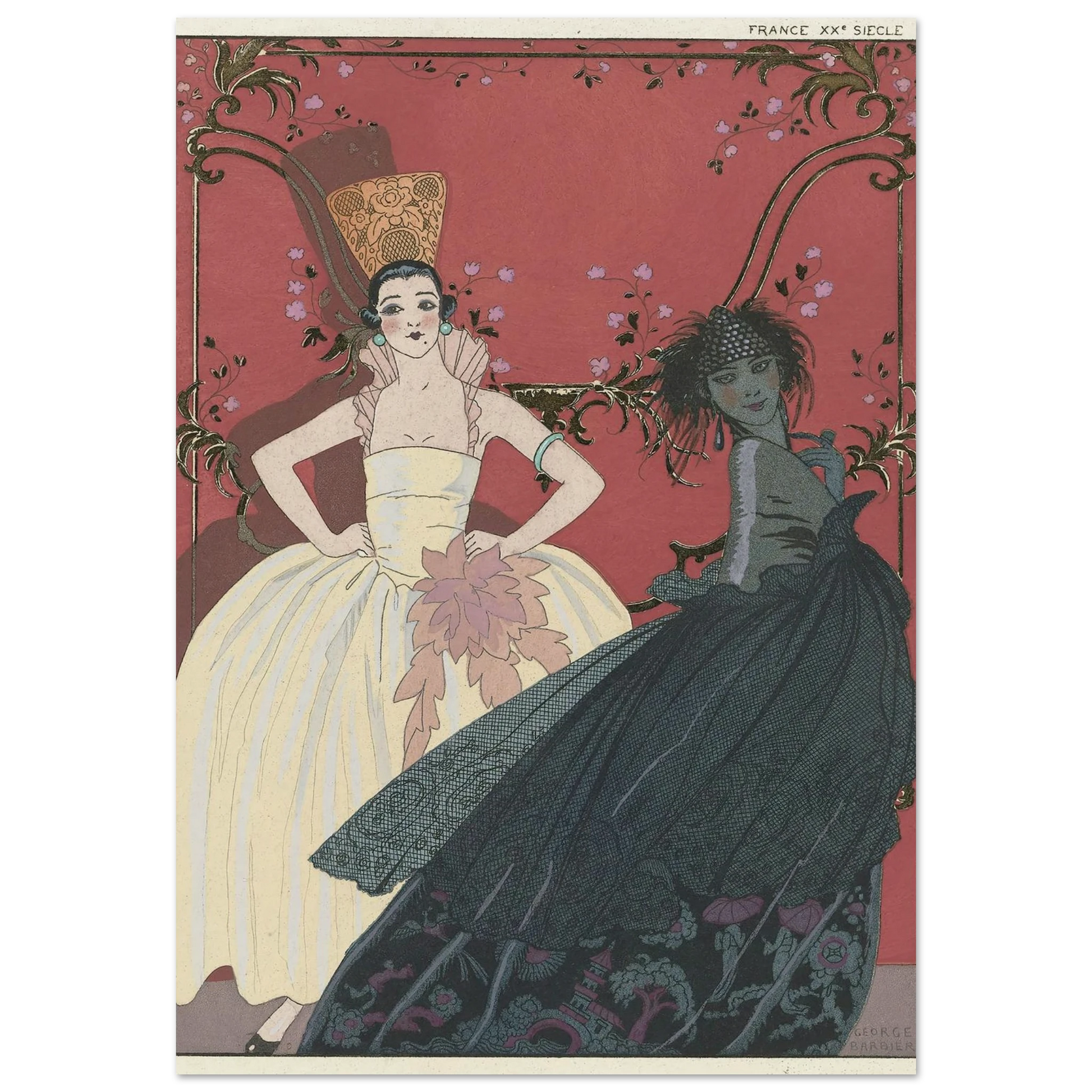 Le Jour et la Nuit (1922) Art Print | George Barbier-Quipham Collections