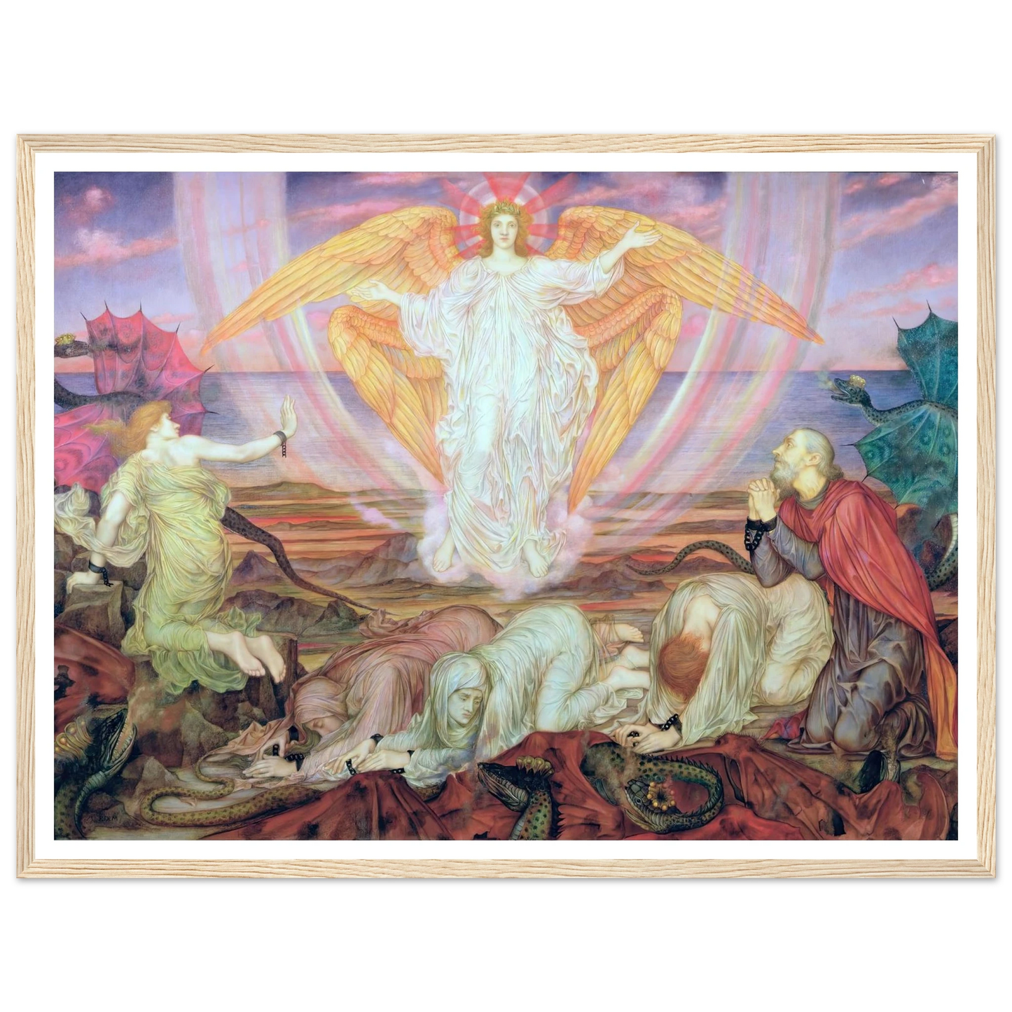 Death of the Dragon (circa 1914) Art Print | Evelyn de Morgan-Quipham Collections