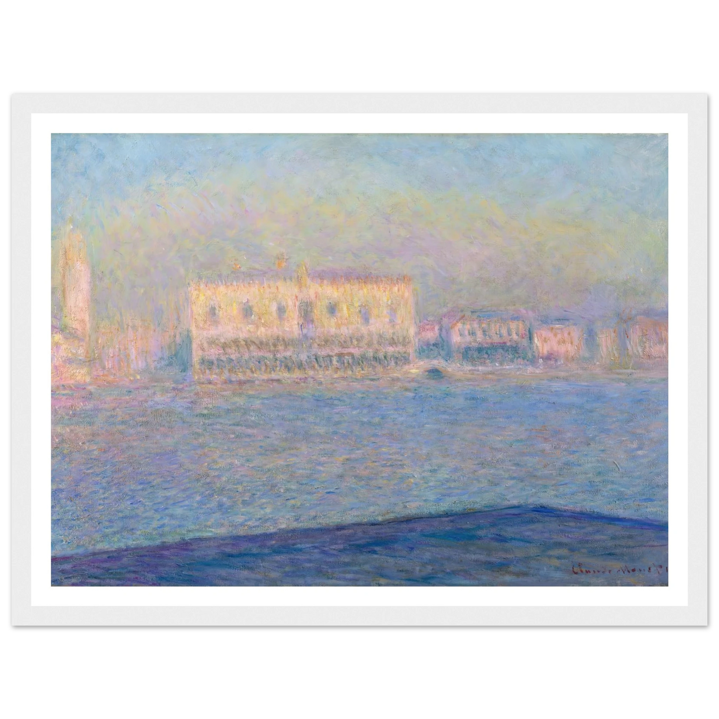 The Doge’s Palace Seen from San Giorgio Maggiore (1908) Art Print | Claude Monet-Quipham Collections