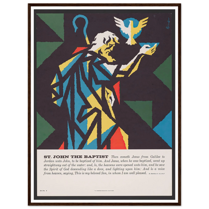 St. John The Baptist (1962) Art Print | Joseph Binder-Quipham Collections