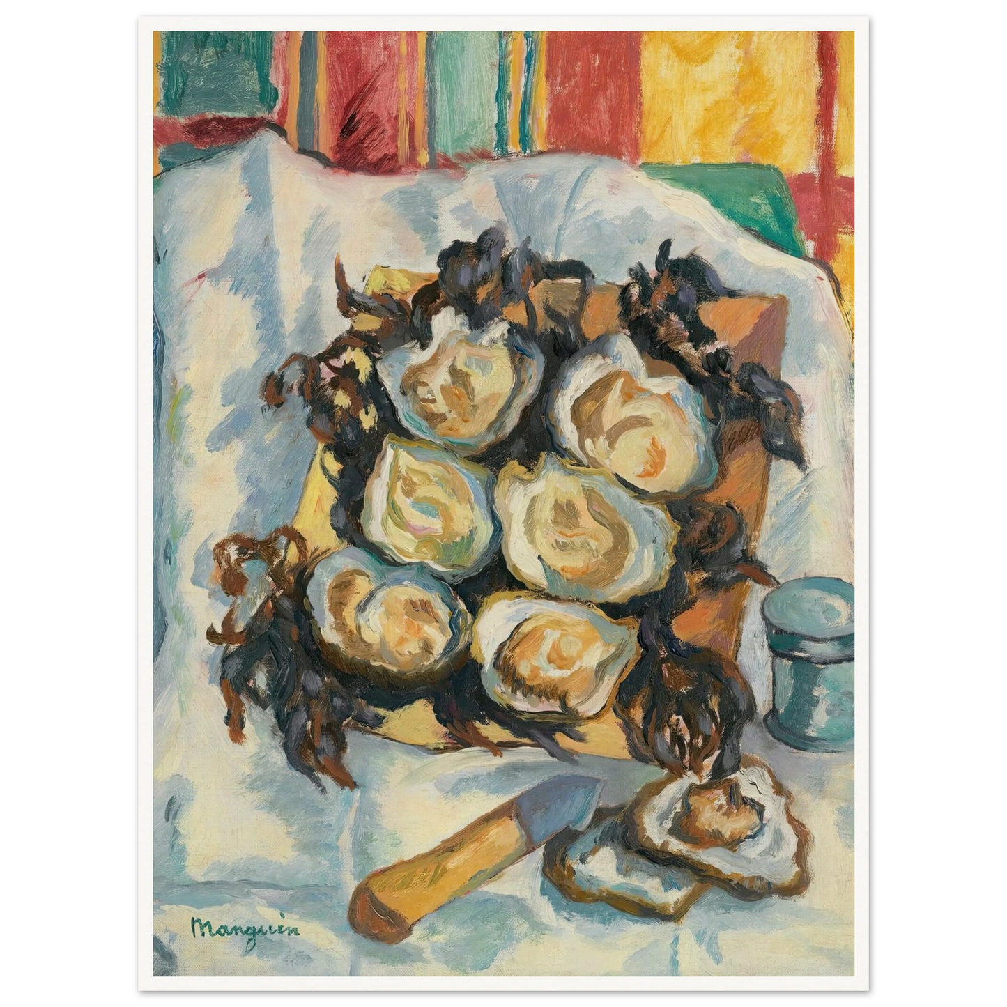 Les Huîtres De Belon Art Print | Henri Manguin-Quipham Collections
