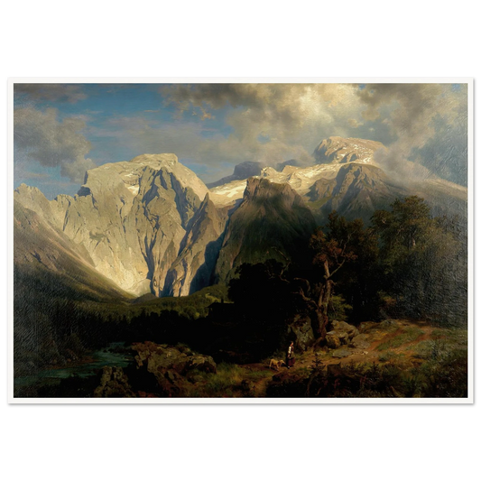 Kalkgebirgslandschaft Art Print | August Wilhelm Leu-Quipham Collections