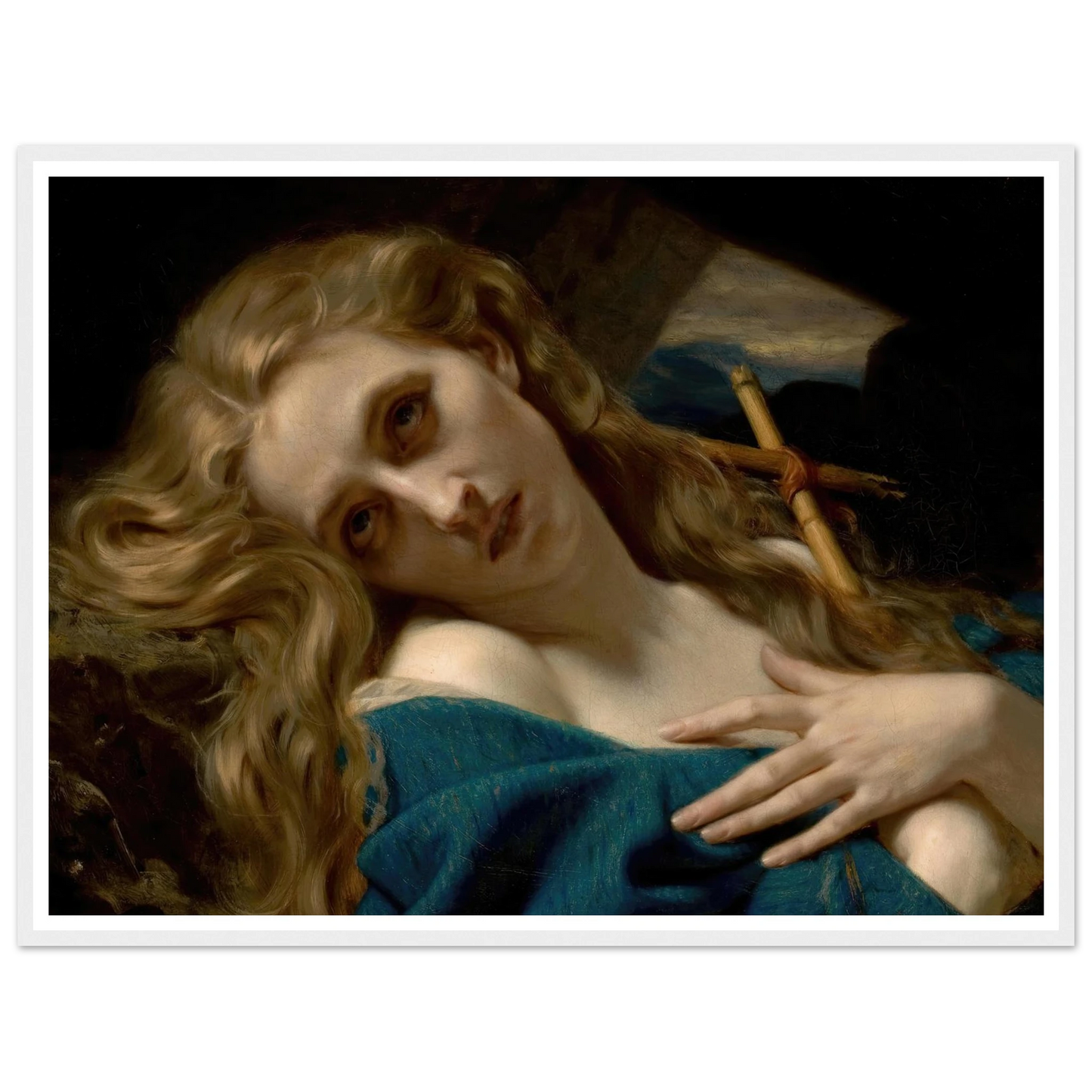 Mary Magdalene in the Cave (1868) Art Print | Hugues Merle-Quipham Collections