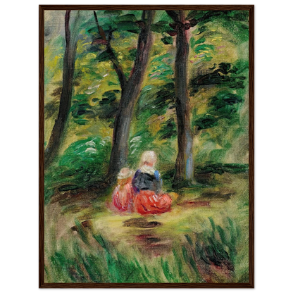 Femme Et Enfant Dans Un Paysage Art Print | Pierre Auguste Renoir-Quipham Collections