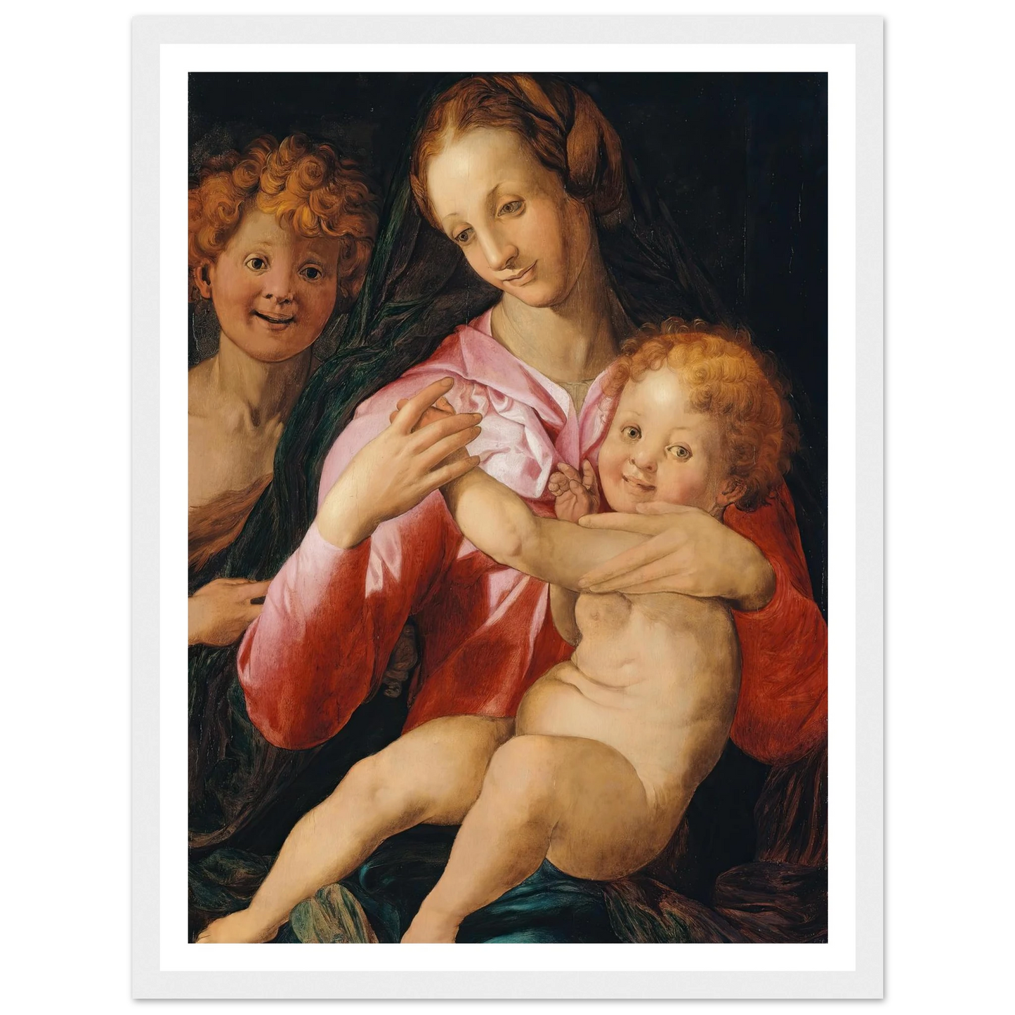 Virgin and Child with the Young Saint John the Baptist (1527) Art Print | Agnolo Bronzino-Quipham Collections