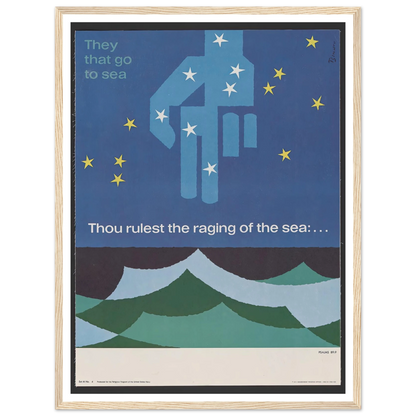 Thou rulest the raging of the sea … Psalms 89_9 (1963) Art Print | Joseph Binder-Quipham Collections