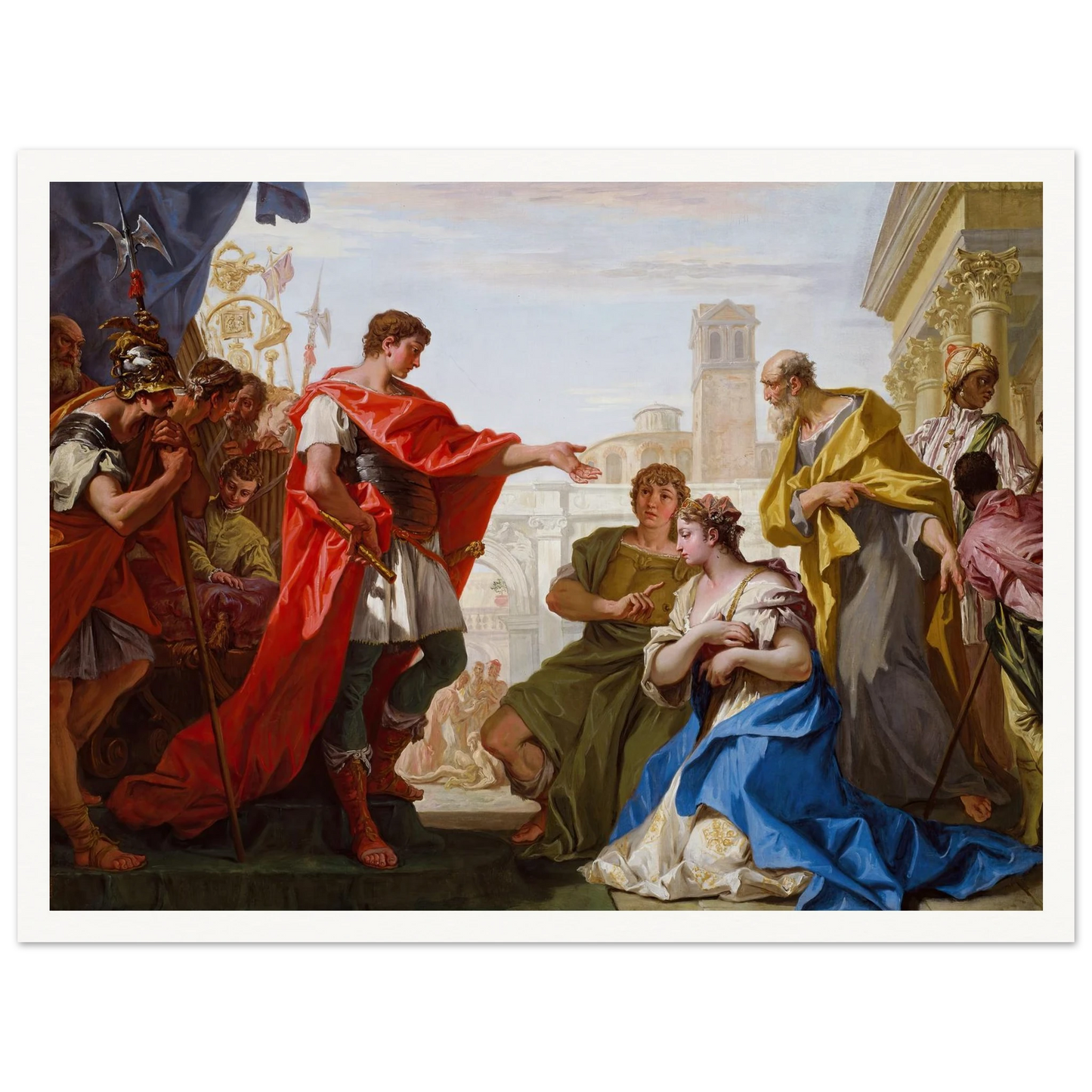 The Continence of Scipio (c. 1706) Art Print | Sebastiano Ricci-Quipham Collections