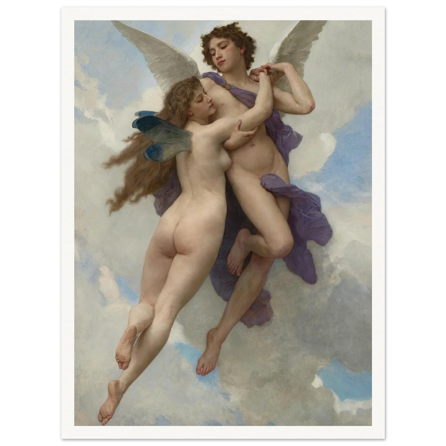 L’amour et psyché (1899) Art Print | William Bouguereau-Quipham Collections