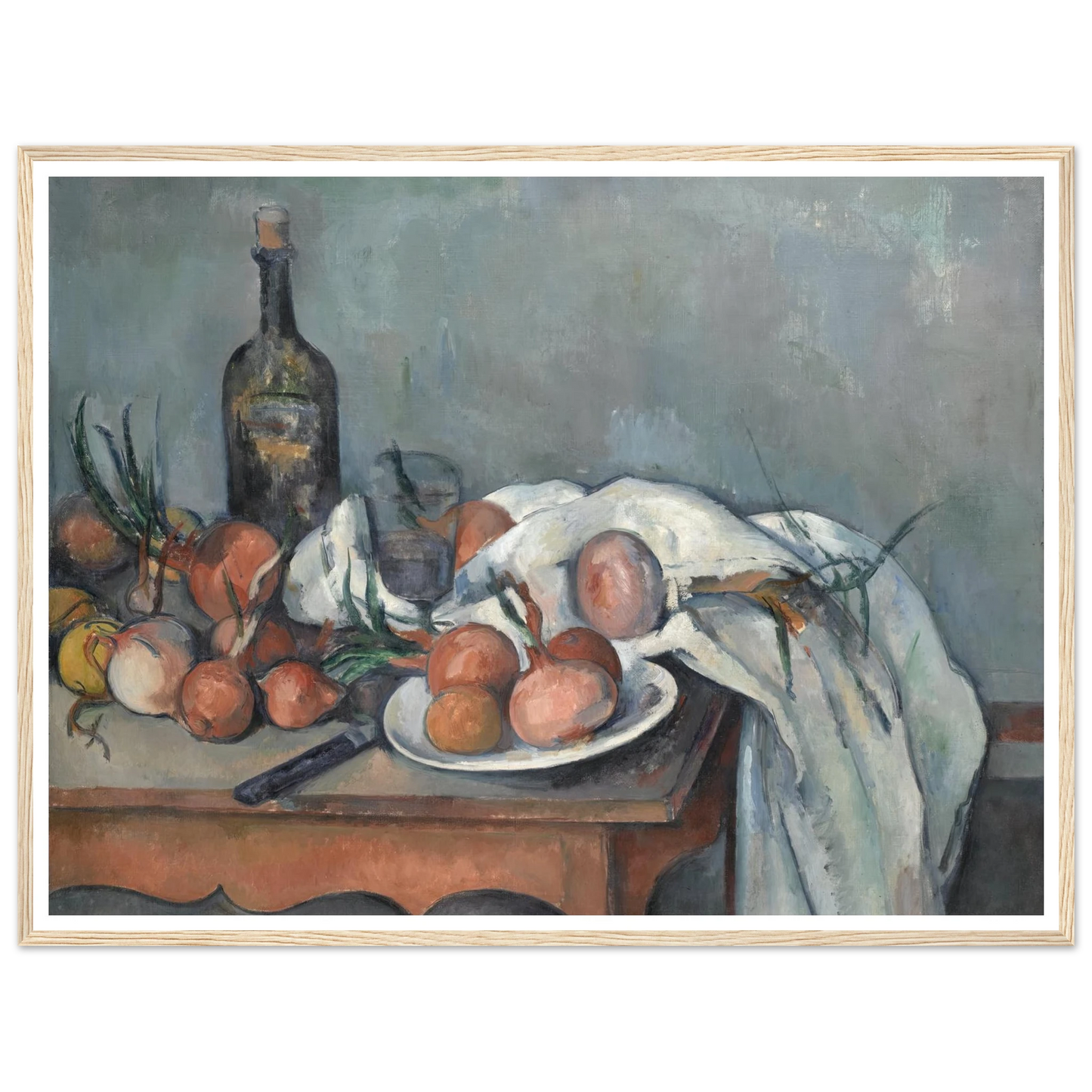 Still Life with Onions (1896 - 1898) Art Print | Paul Cezanne-Quipham Collections