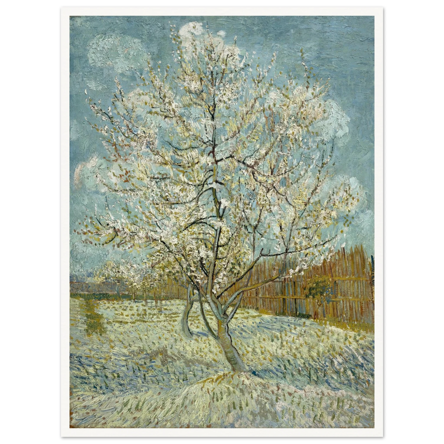 The pink peach tree (1888) Art Print | Vincent van Gogh-Quipham Collections
