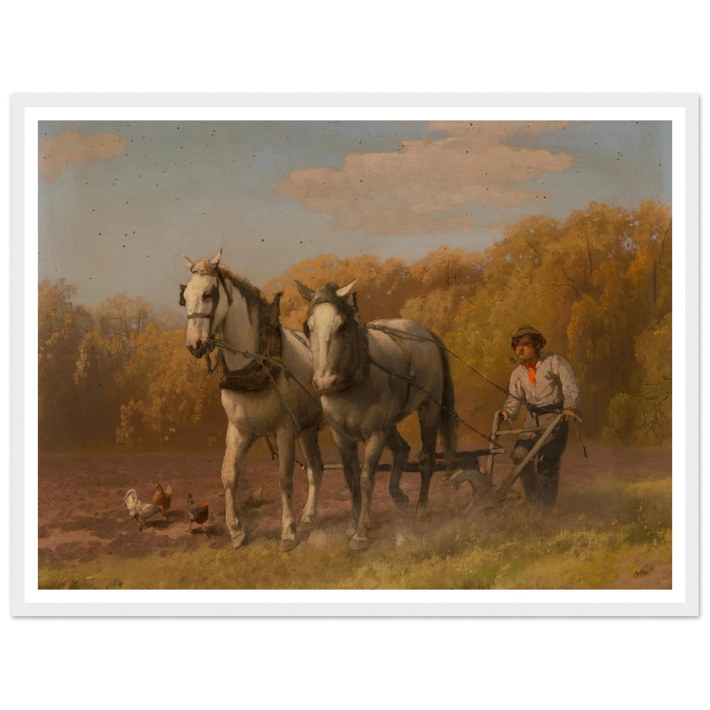 Plowing for the Next Crop Art Print | Hermann Ottomar Herzog-Quipham Collections