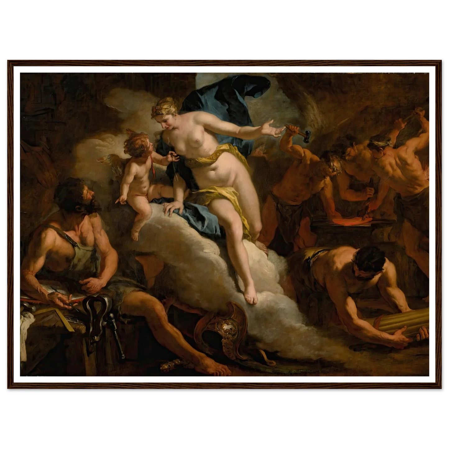 Venus In The Forge Of Vulcan Art Print | Sebastiano Ricci-Quipham Collections
