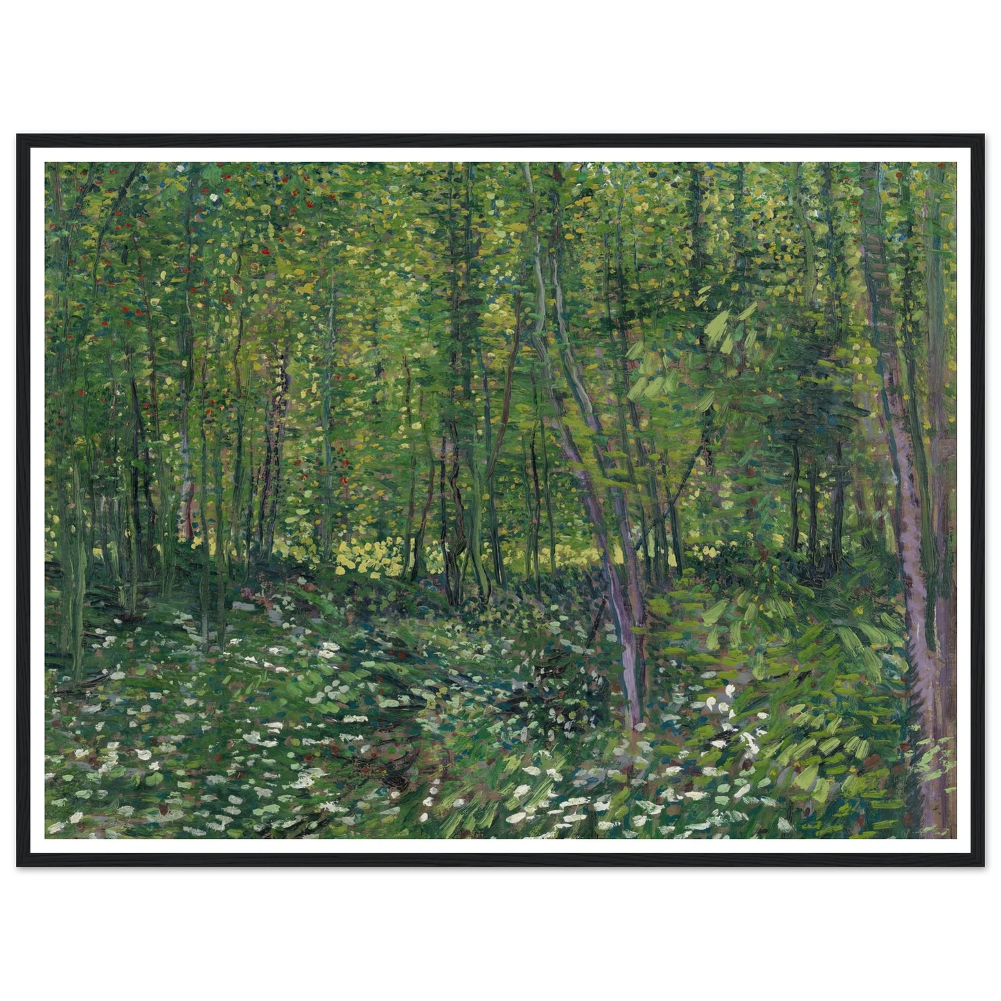 Trees and undergrowth (1887) Art Print | Vincent van Gogh-Quipham Collections
