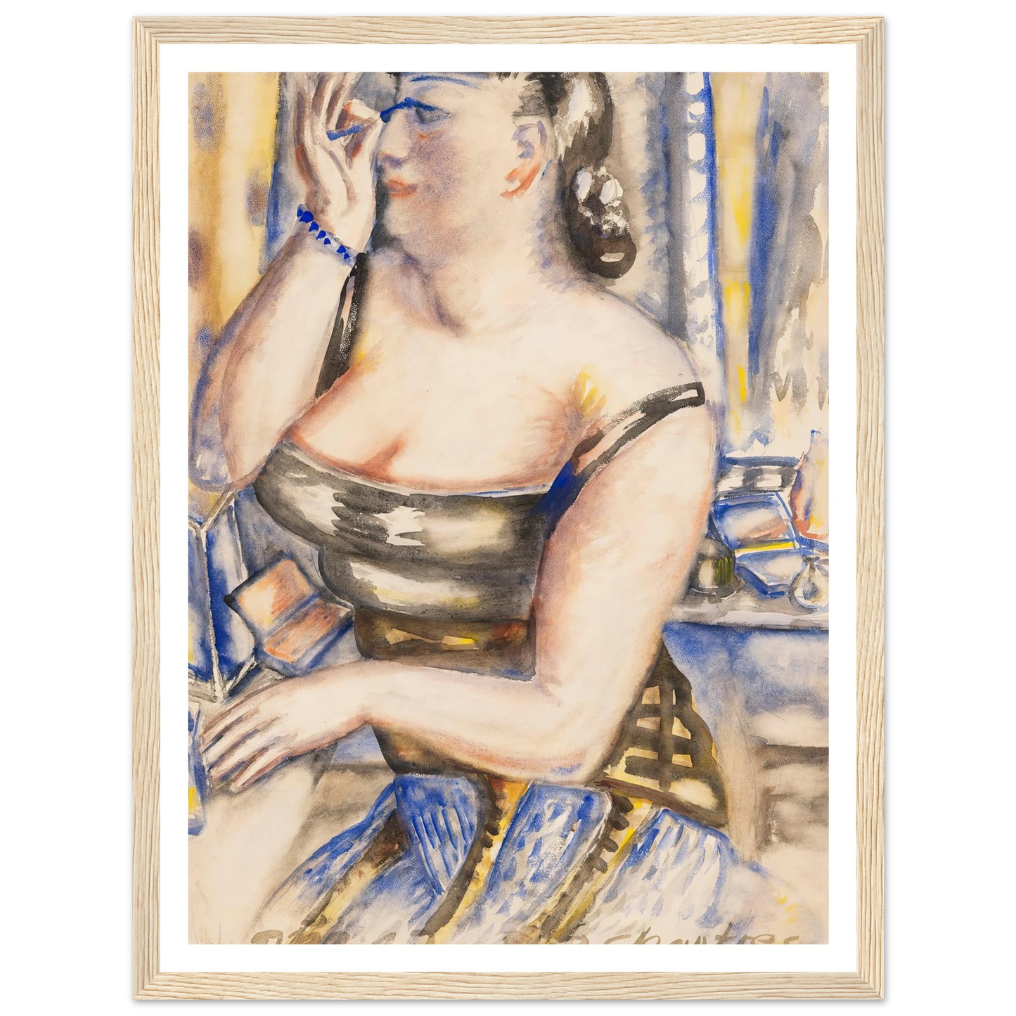 Sich schminkende Diva (1943) Art Print | Paul Kleinschmidt-Quipham Collections