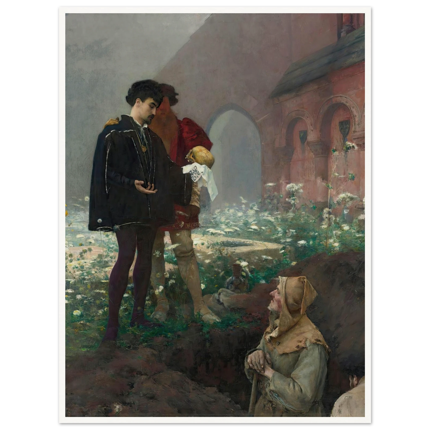 Hamlet Et Les Fossoyeurs (1884) Art Print | Pascal Adolphe Jean Dagnan Bouveret-Quipham Collections