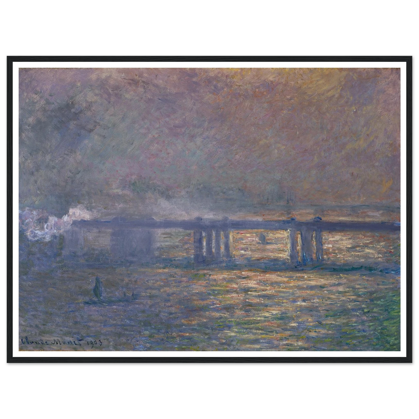 Charing Cross Bridge (1903) Art Print | Claude Monet-Quipham Collections