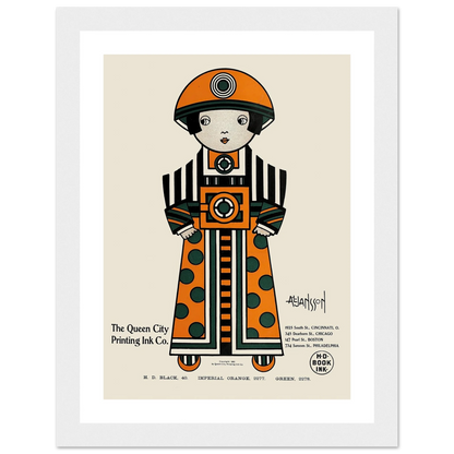 Queen City Ink, Ad. 02 (1890-1913) Art Print | Augustus Jansson-Quipham Collections