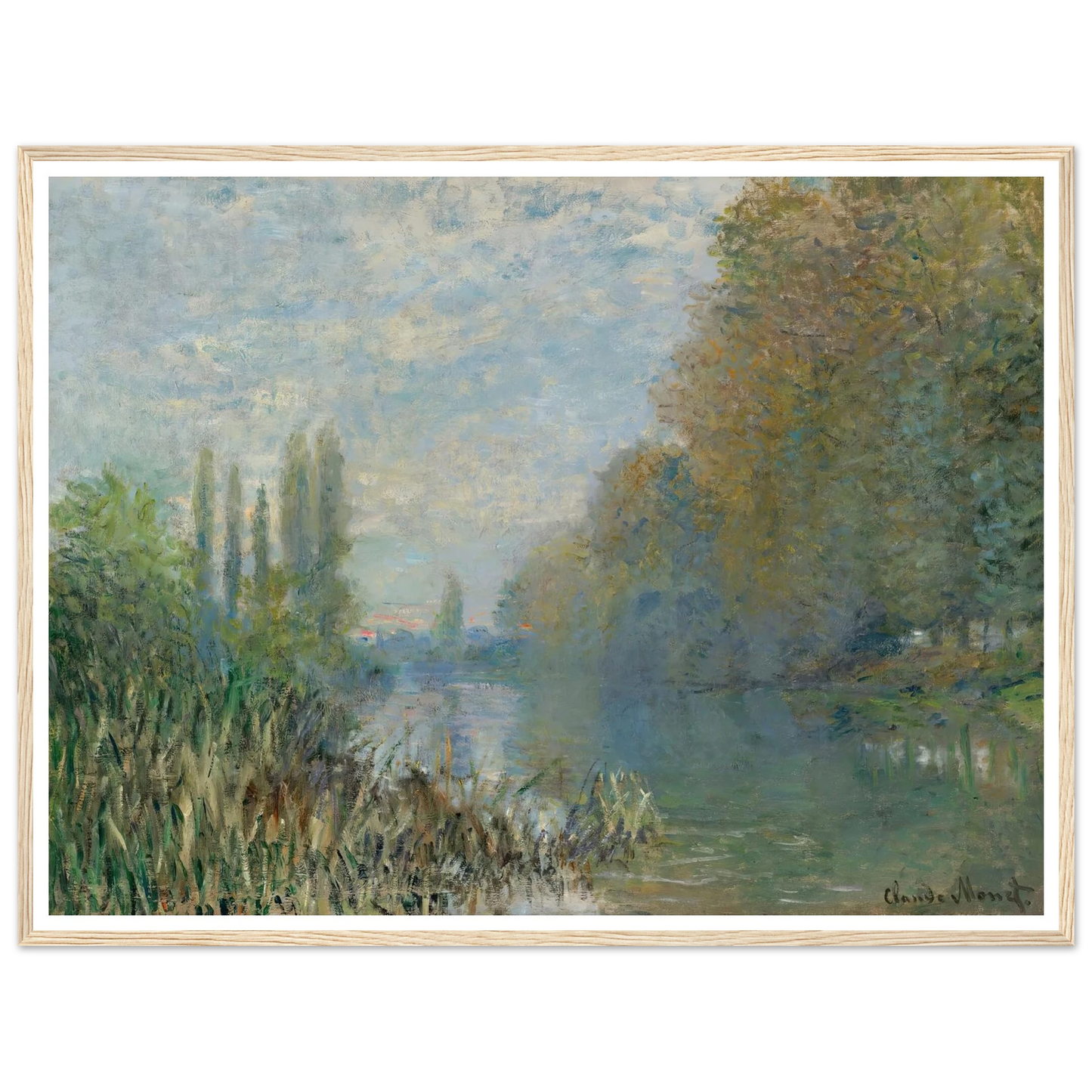 Bords De La Seine En Automne (1876) Art Print | Claude Monet-Quipham Collections