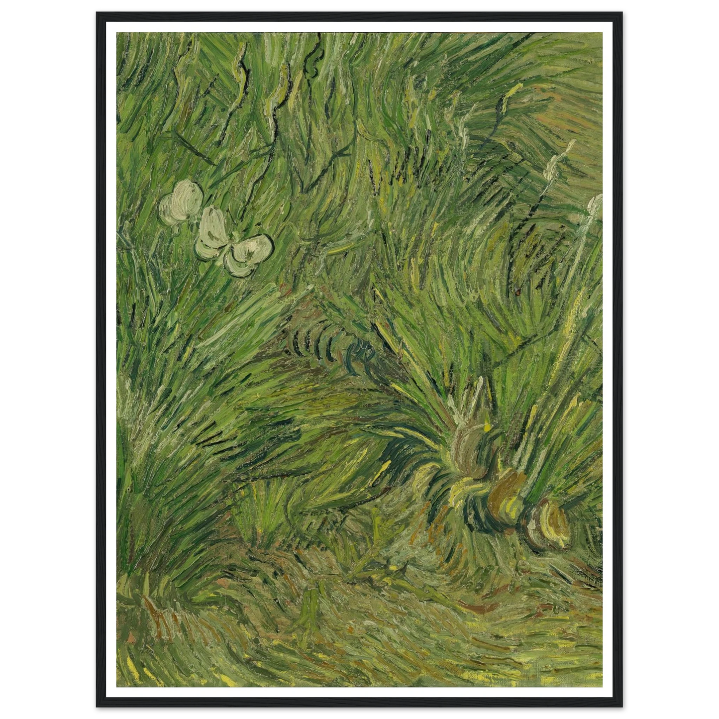 Garden with butterflies (1889) Art Print | Vincent van Gogh-Quipham Collections
