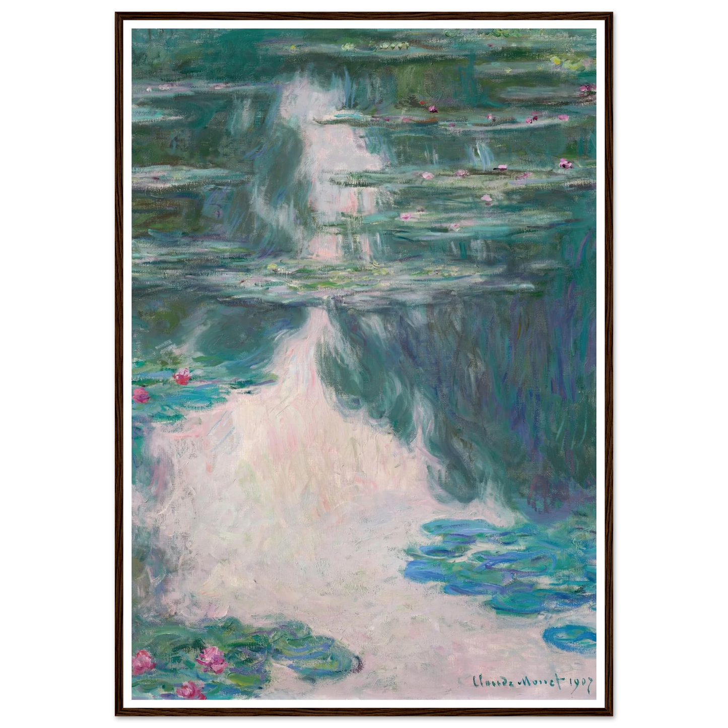Nymphéas, temps gris (1907) Art Print | Claude Monet-Quipham Collections