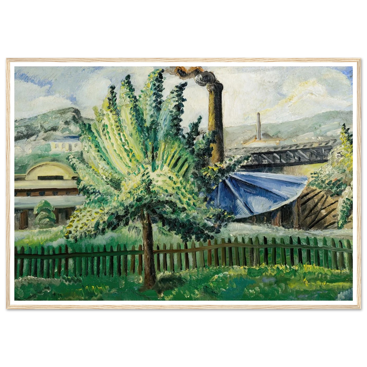 Güterbahnhof, Baumgarten vor Güterbahnhof (1927) Art Print | Paul Kleinschmidt-Quipham Collections