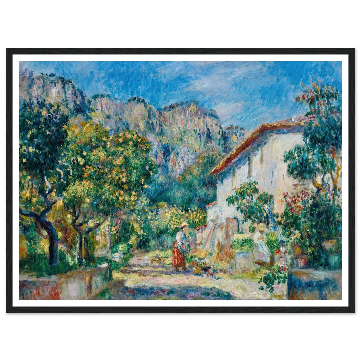 La Ferme de Magnanosc ou La villa Raynaud, Grasse (1893) Art Print | Pierre Auguste Renoir-Quipham Collections