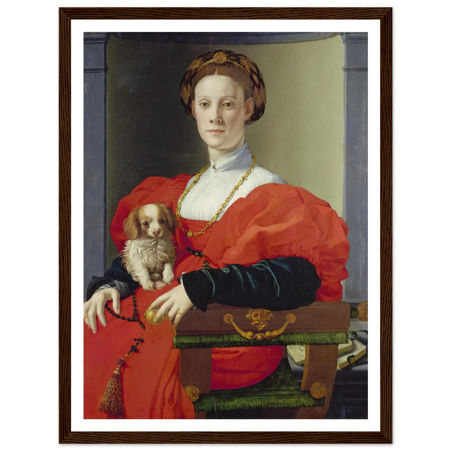Portrait of a Lady in Red (Francesca Salviati) (ca. 1533) Art Print | Agnolo Bronzino-Quipham Collections