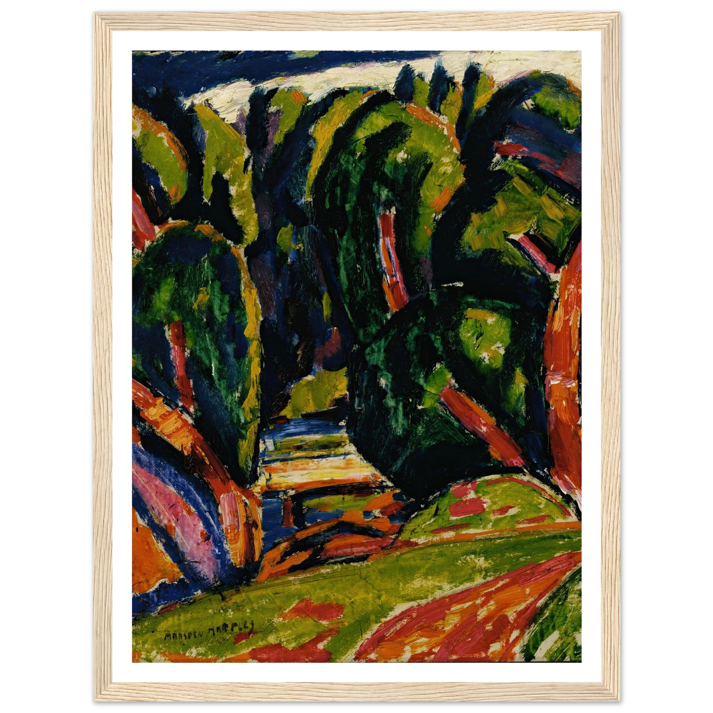 Red Tree (1910) Art Print | Marsden Hartley-Quipham Collections