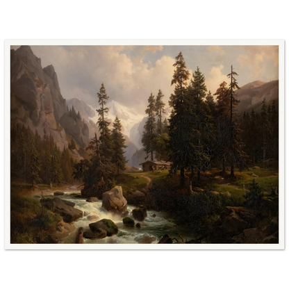 Dale in the High Alps at Gastein (1850) Art Print | August Behrendsen-Quipham Collections