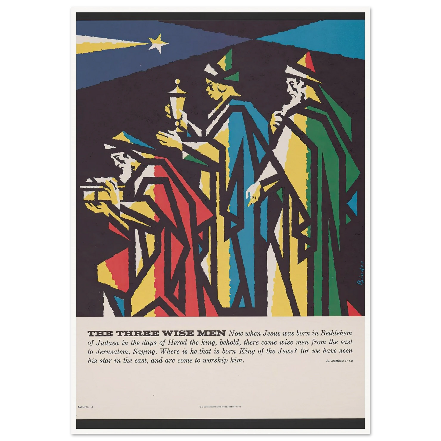 The three wise men (1962) Art Print | Joseph Binder-Quipham Collections