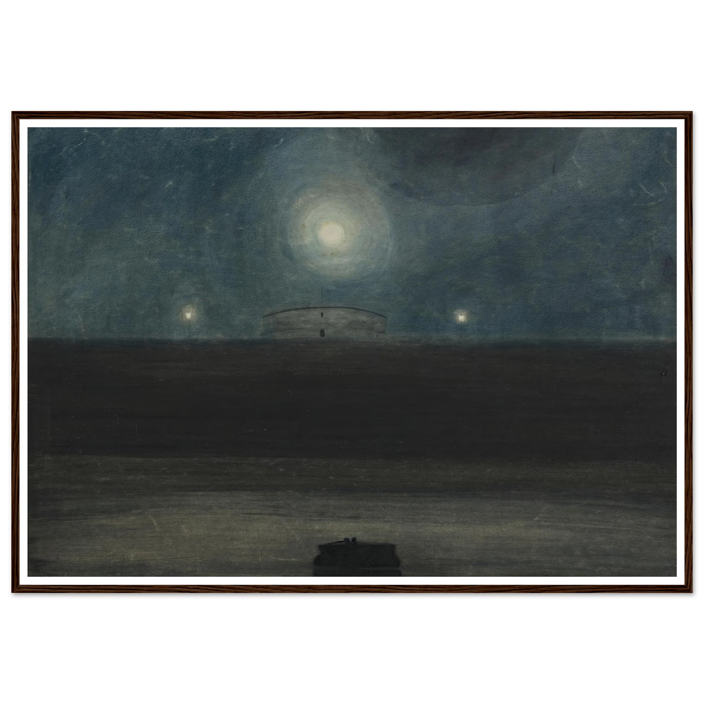 Strand met maan (1908) Art Print | Leon Spilliaert-Quipham Collections