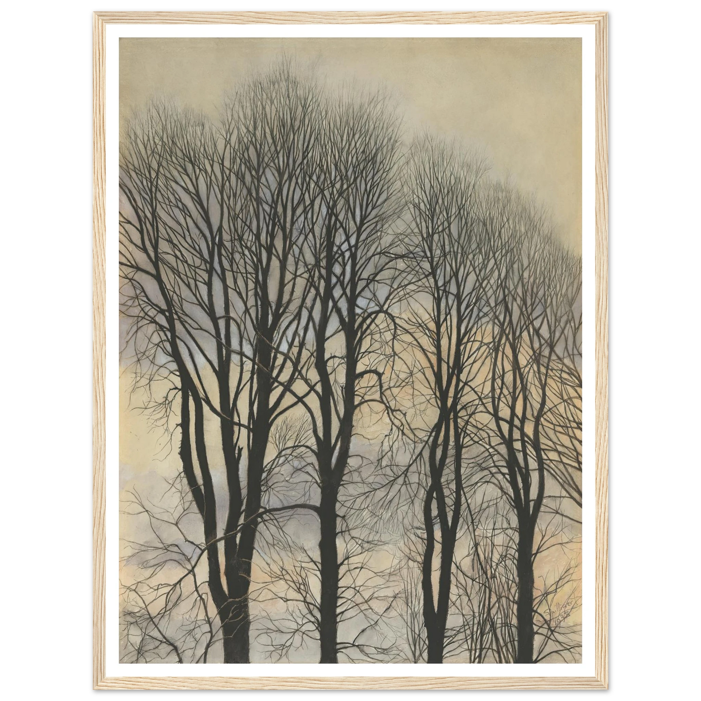 Arbre et Ciel (1938) Art Print | Leon Spilliaert-Quipham Collections