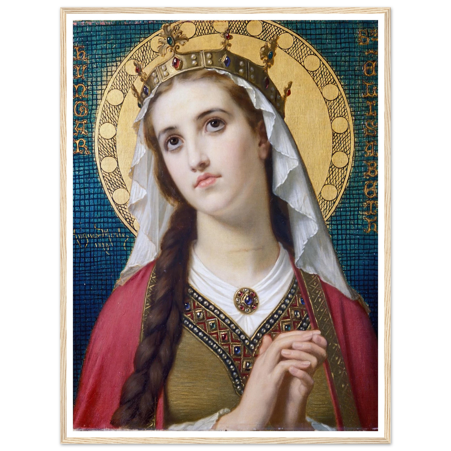 Saint Elizabeth Of Hungary (1879) Art Print | Hugues Merle-Quipham Collections