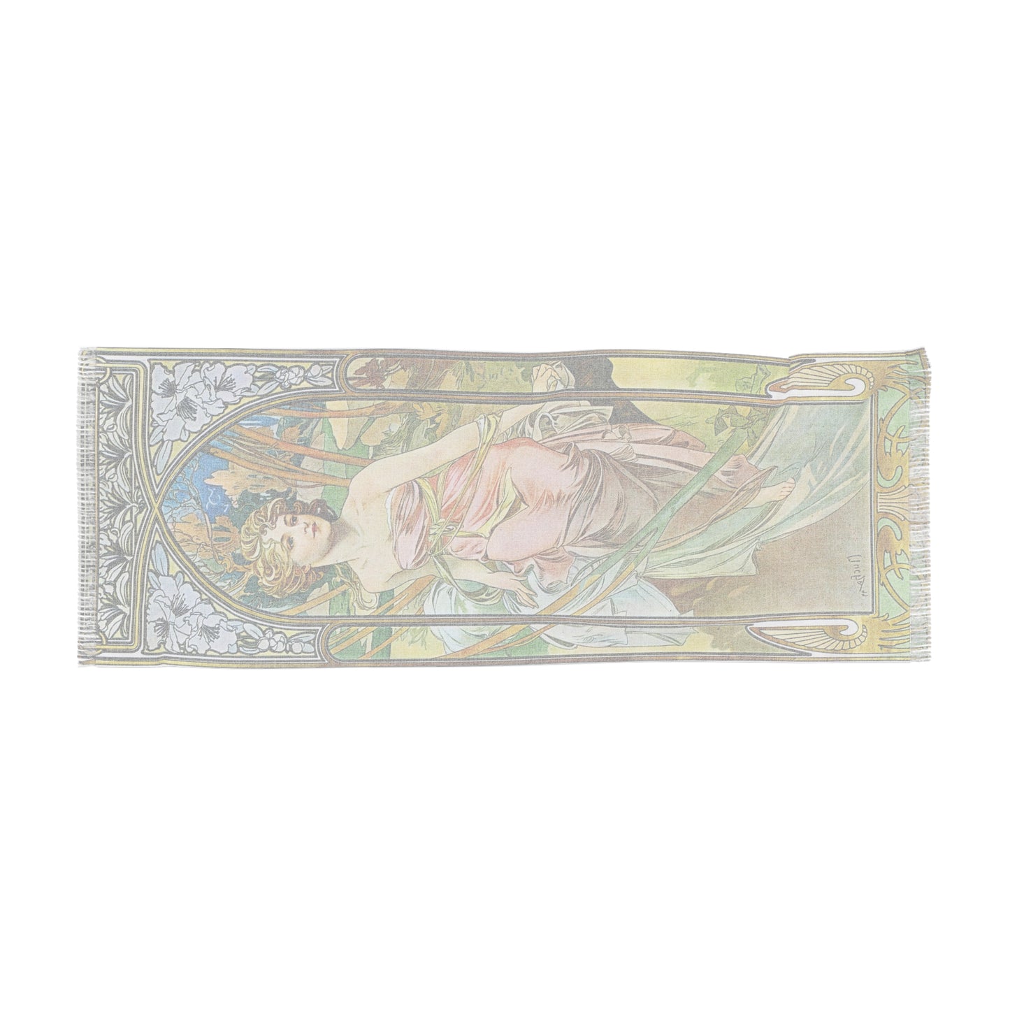 The Morning Awakening | Alphonse Mucha Scarf – Art Nouveau Scarf-Quipham Collections