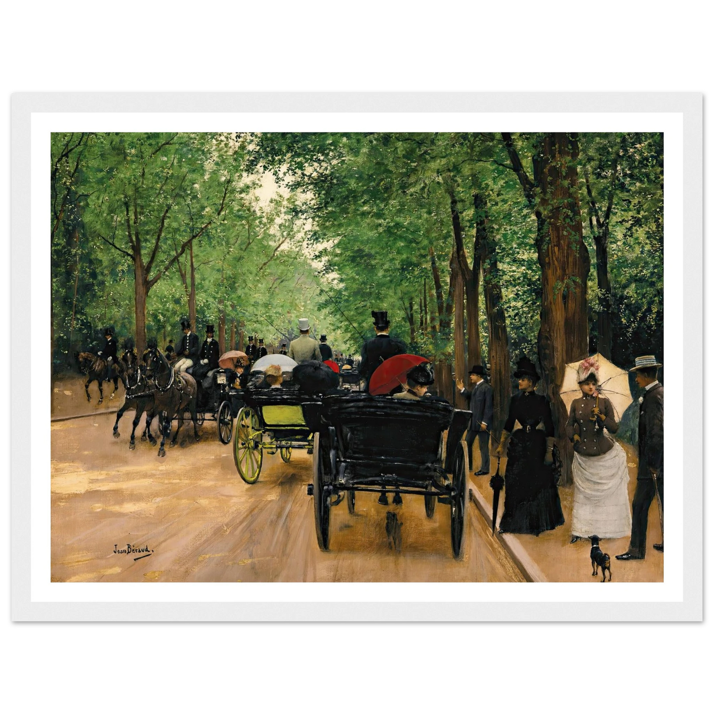 Bois De Boulogne Art Print | Jean Beraud-Quipham Collections