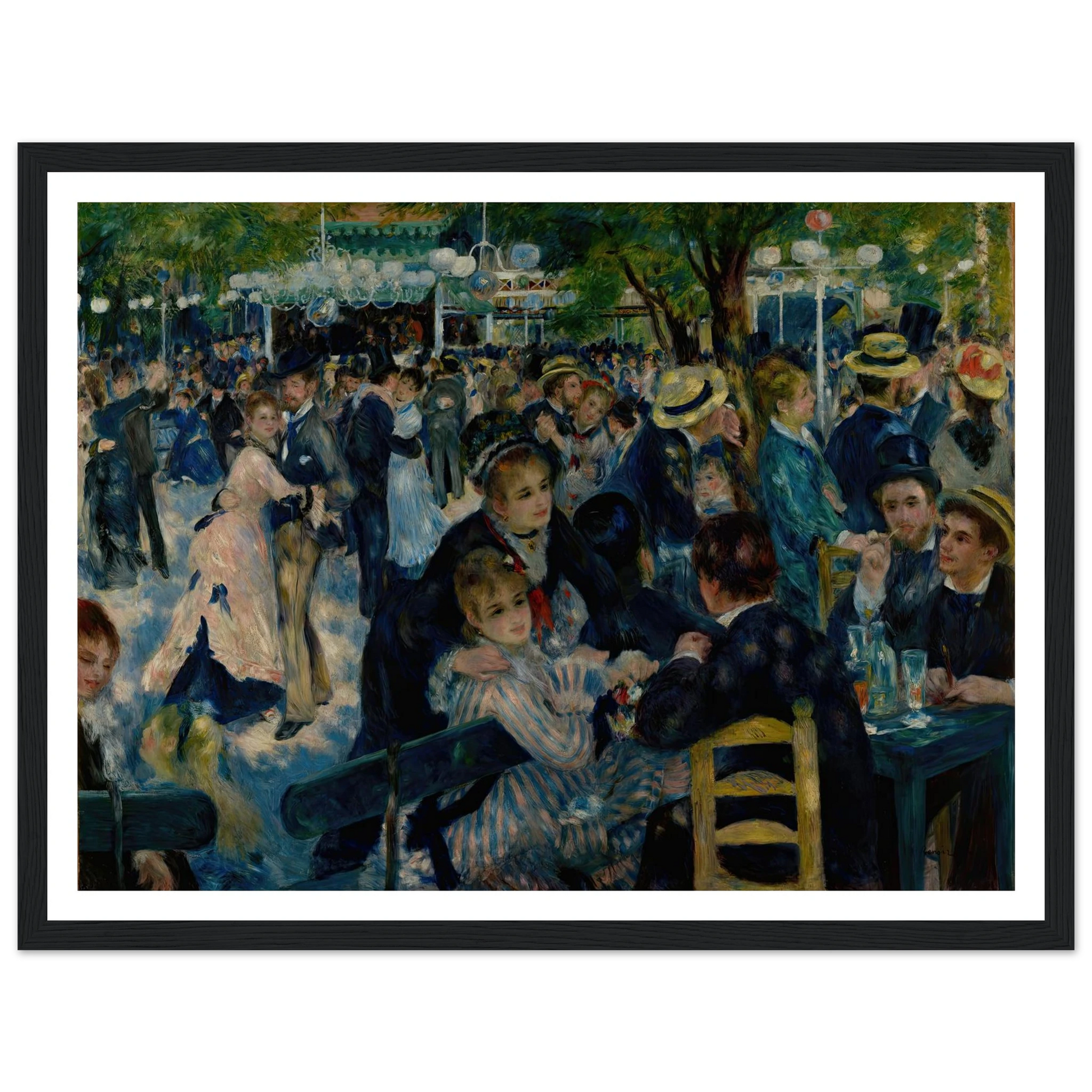 Dance at Le Moulin de la Galette (1876) Art Print | Pierre Auguste Renoir-Quipham Collections