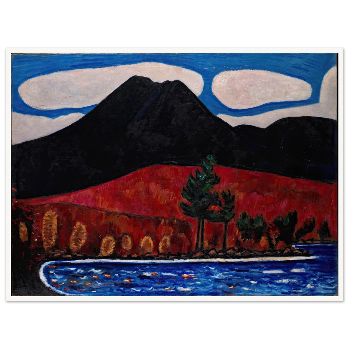 Mt. Katahdin (Maine), Autumn (1939–40) Art Print | Marsden Hartley-Quipham Collections