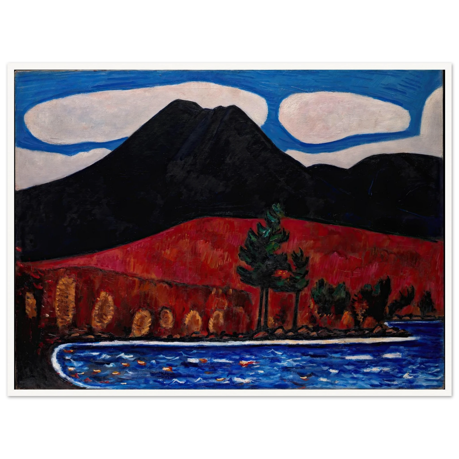 Mt. Katahdin (Maine), Autumn (1939–40) Art Print | Marsden Hartley-Quipham Collections