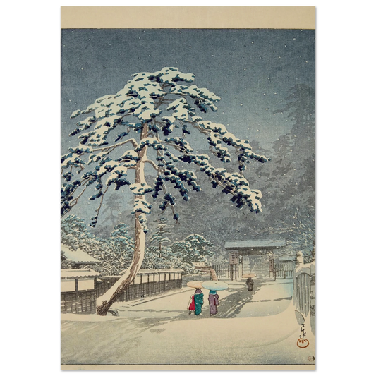 Ikegami Honmonji (Honmon Temple, Ikegami) (1931) Art Print | Kawase Hasui-Quipham Collections