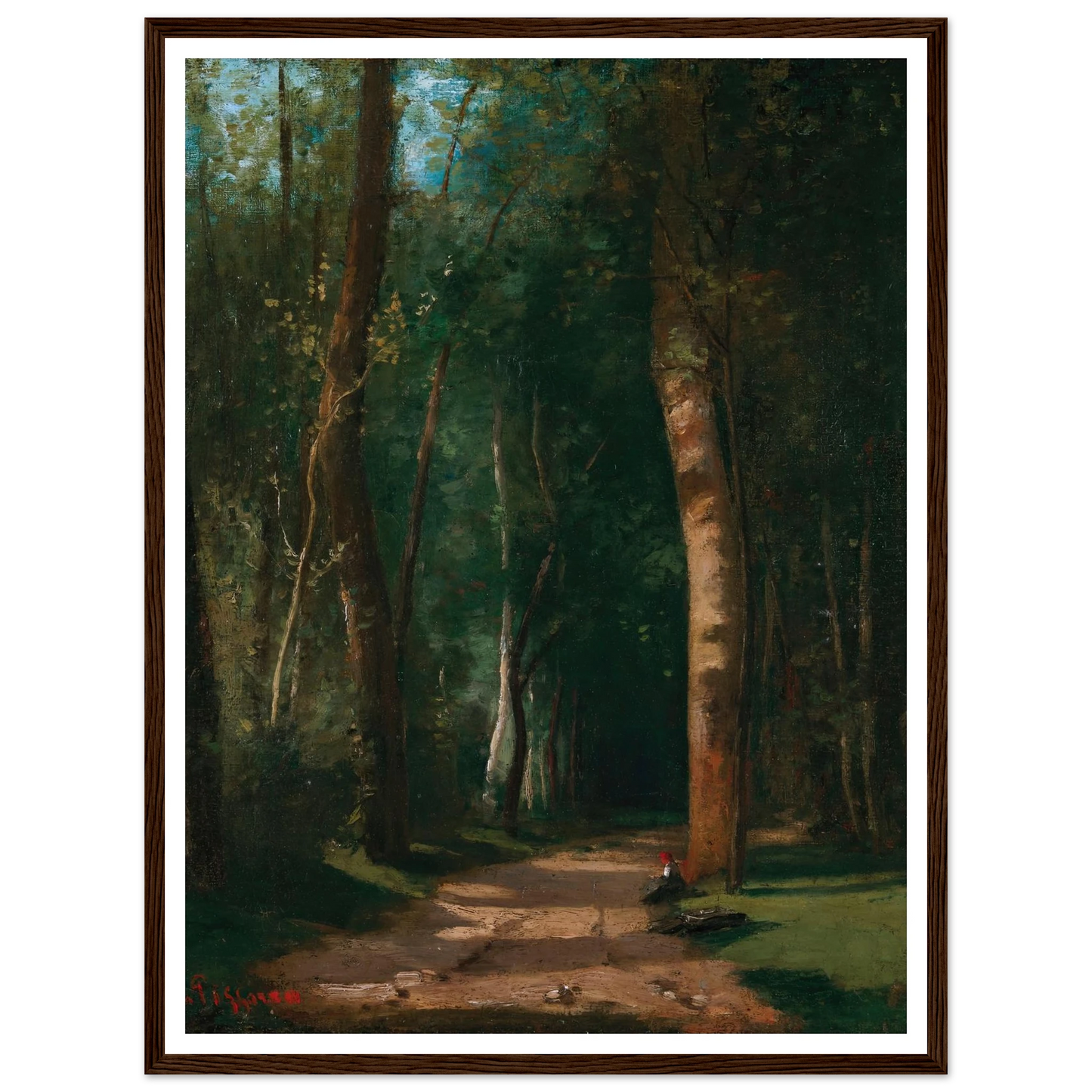 Allée Dans Une Fôret Art Print | Camille Pissarro-Quipham Collections