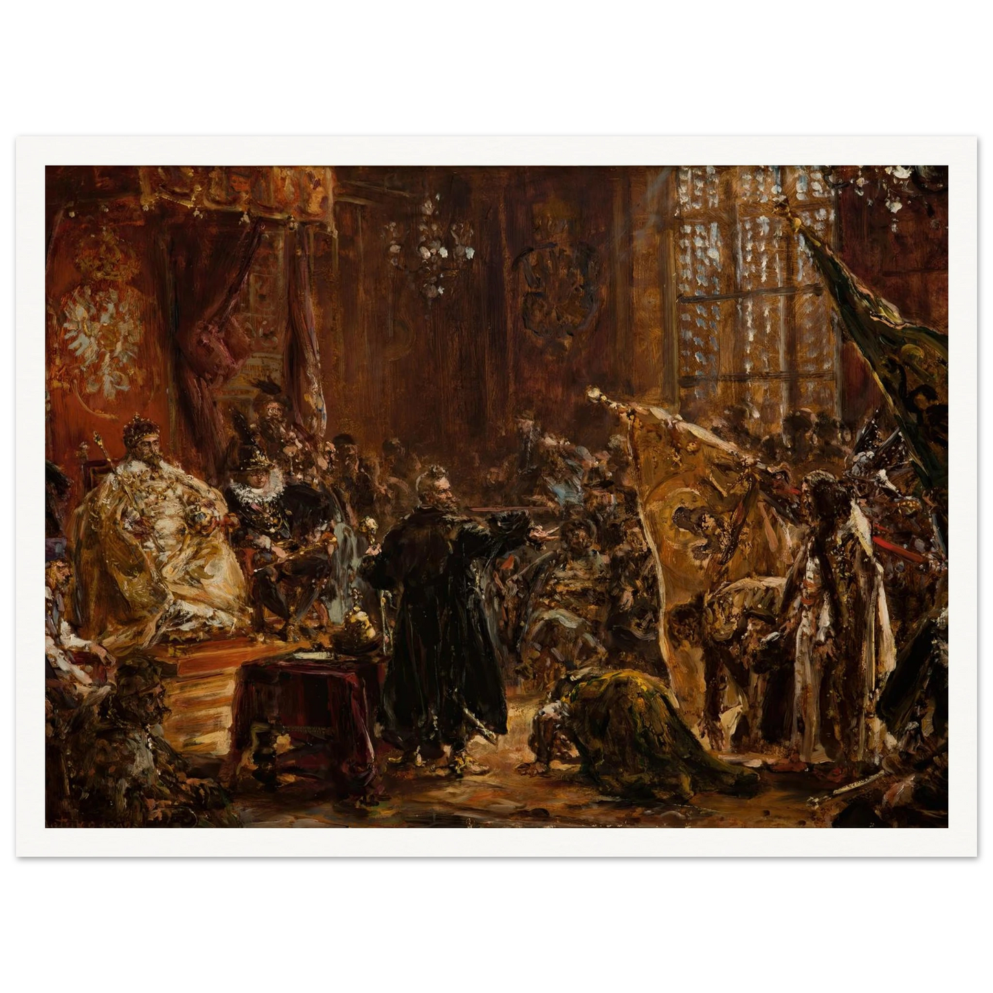 Shuysky Tsars at the Seym of Warsaw (1892) Art Print | Jan Matejko-Quipham Collections