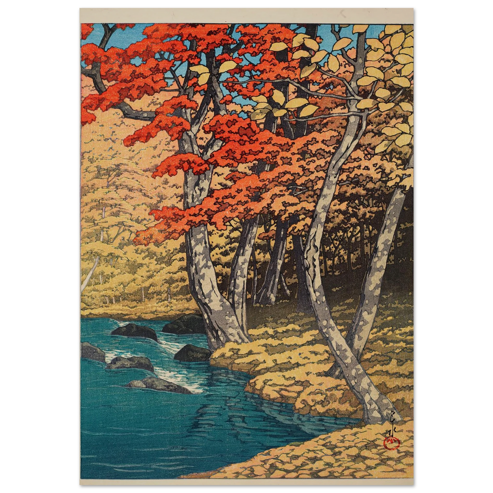 Oirase no aki (Autumn at Oirase) (1933) Art Print | Kawase Hasui-Quipham Collections