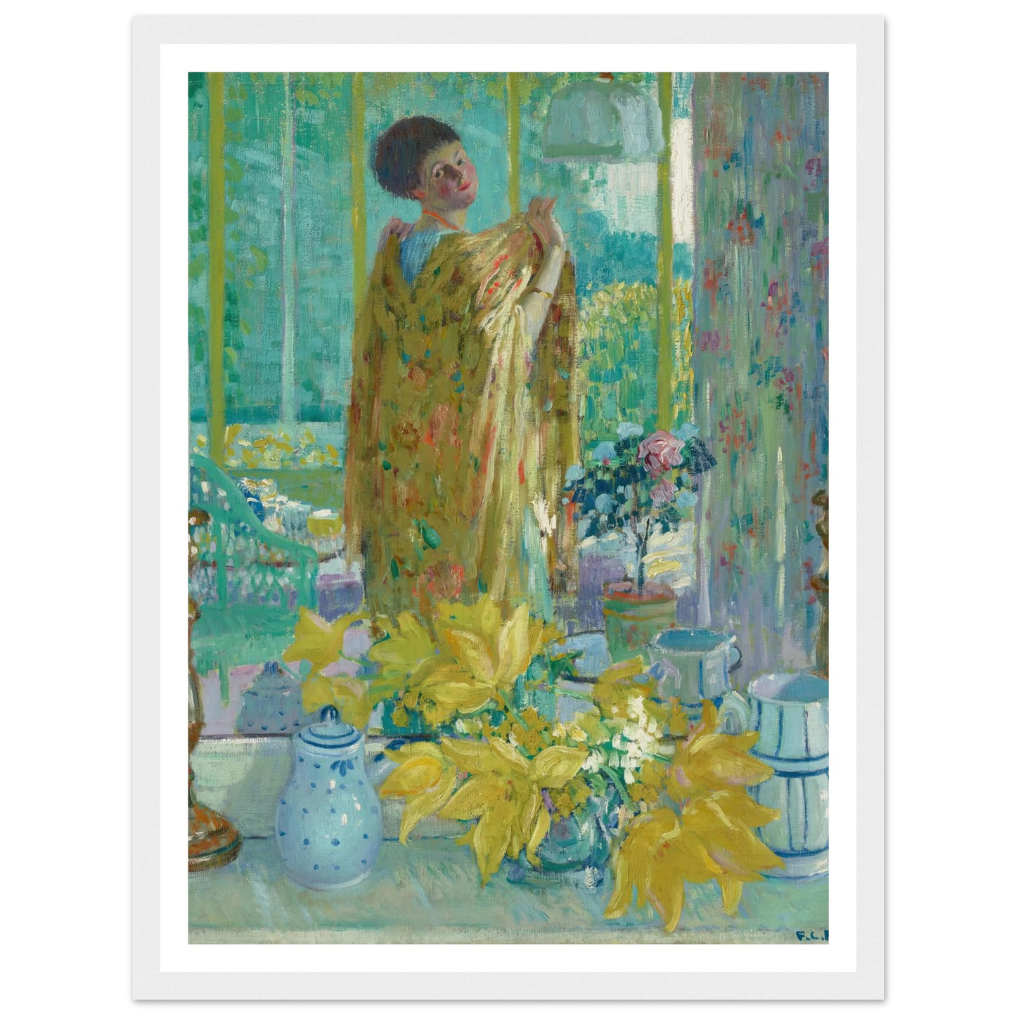 Yellow Tulips (circa 1911-1912) Art Print | Frederick Carl Frieseke-Quipham Collections